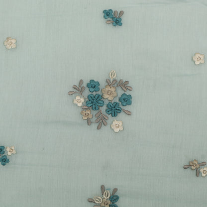 Chanderi Embroidery Fabric