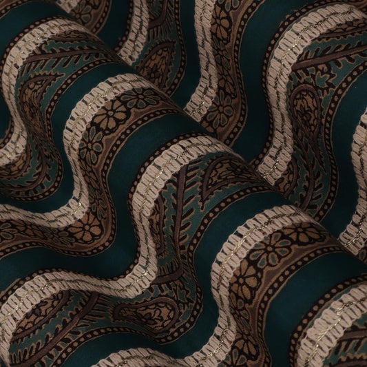 Colored Cotton Gota Work Fabric