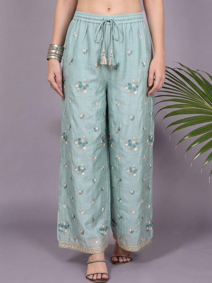 Chanderi Embroidery Fabric