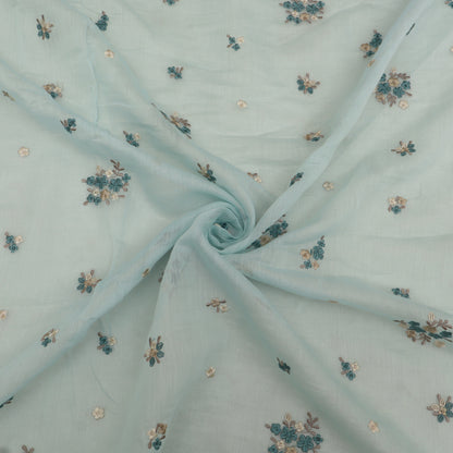 Chanderi Embroidery Fabric