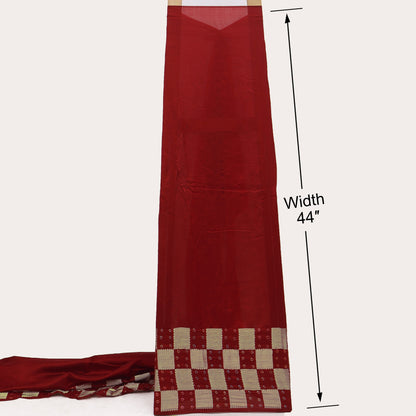 Pure Munga Bandhani Brocade Fabric