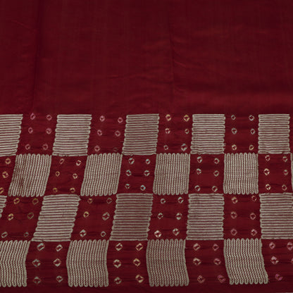 Pure Munga Bandhani Brocade Fabric