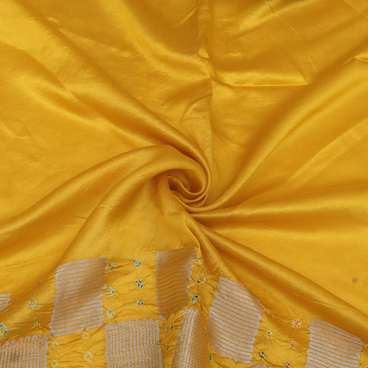 Pure Munga Bandhani Brocade Fabric