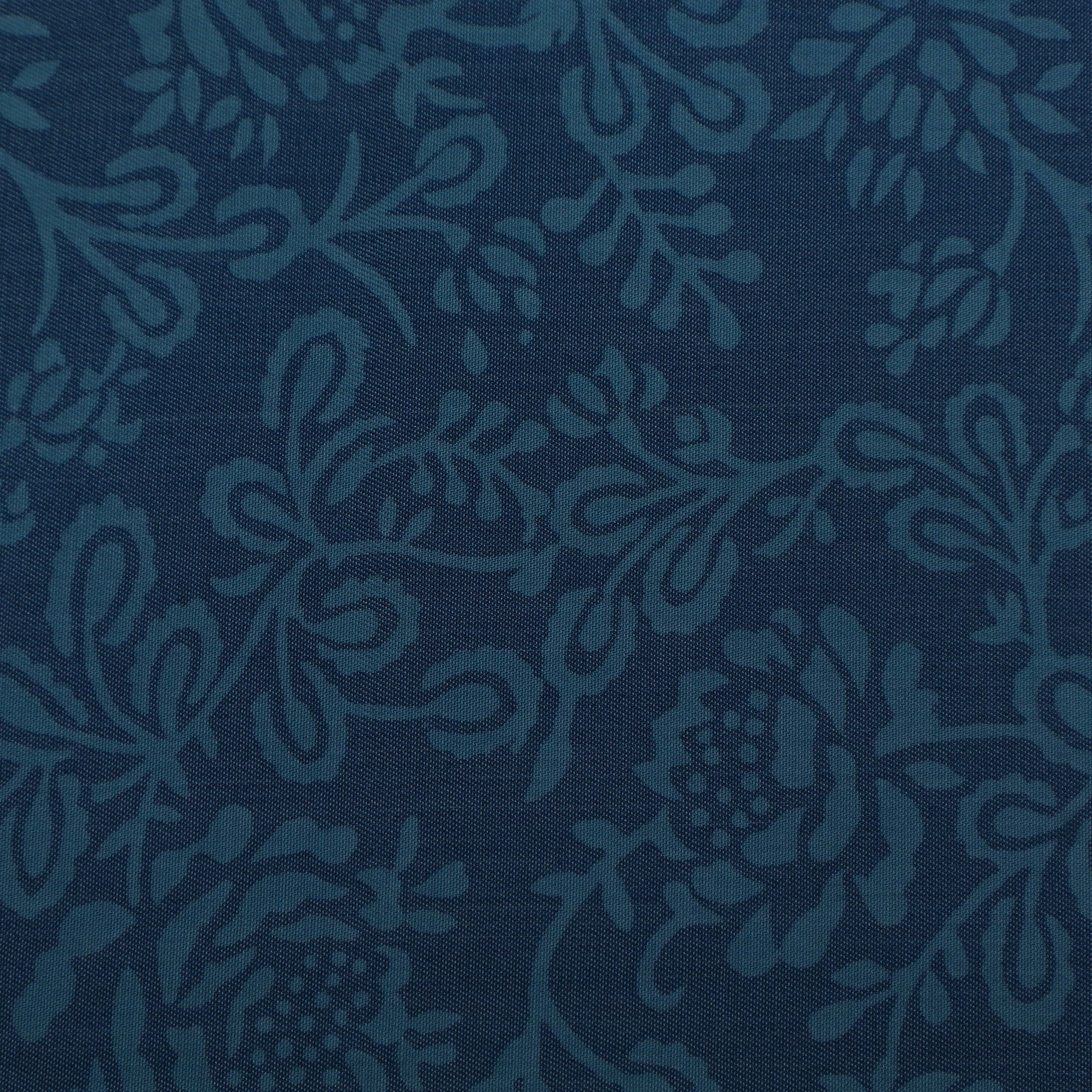 Blue Color Denim Lycra Print Fabric