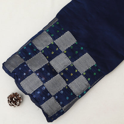 Pure Munga Bandhani Brocade Fabric