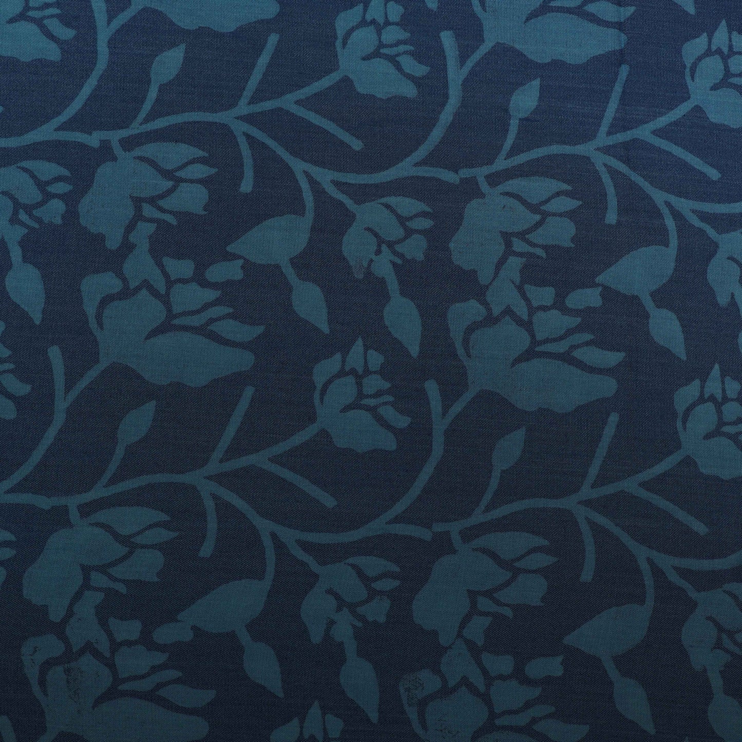 Blue Color Denim Lycra Print Fabric