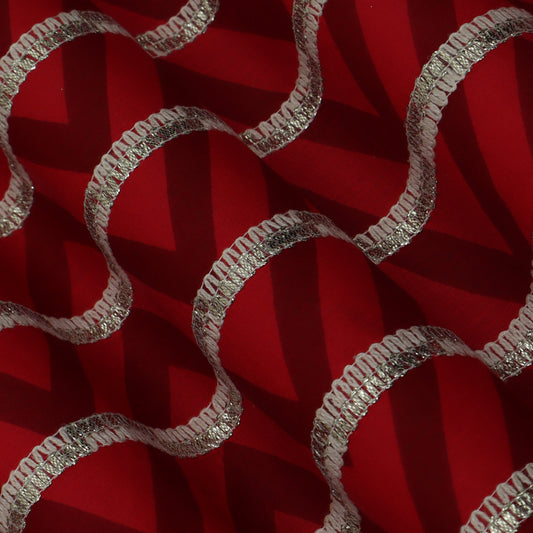 Colored Cotton Gota Work Fabric