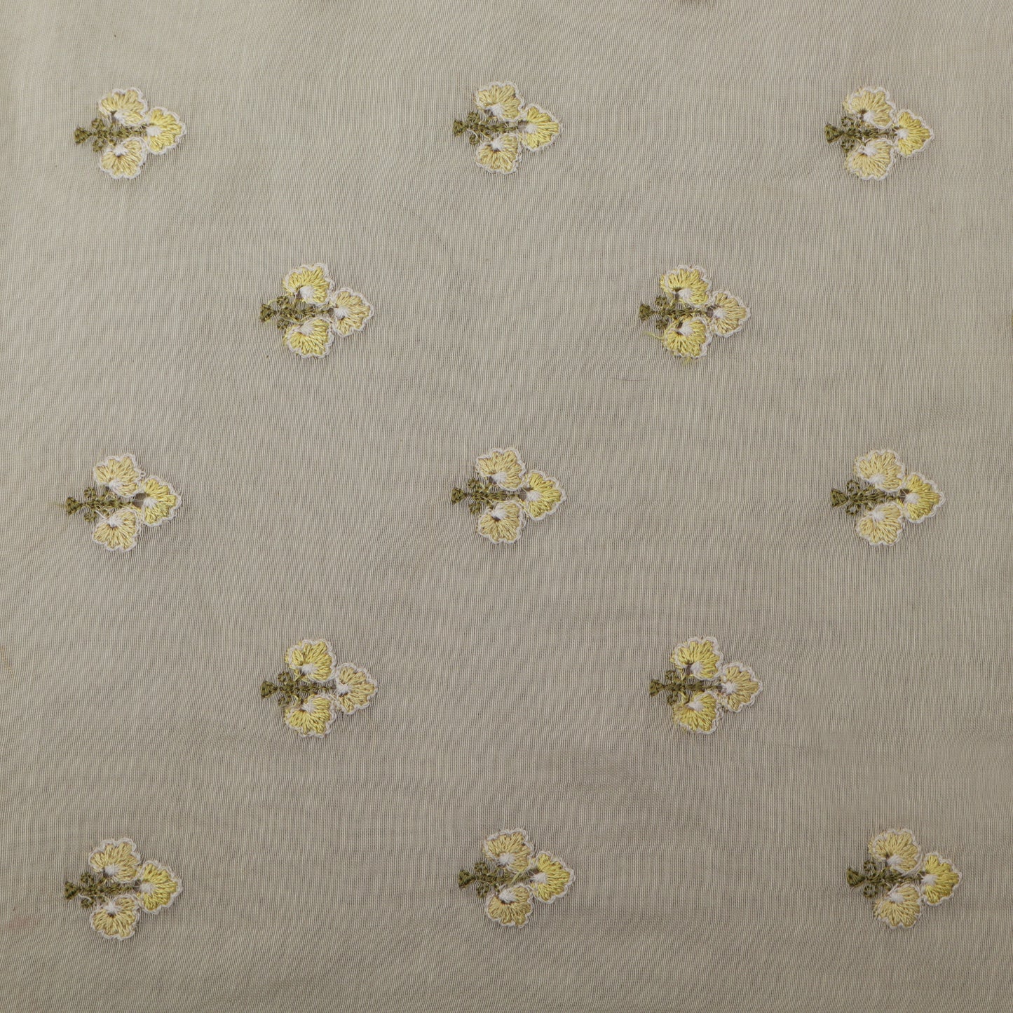 Beige Color Chanderi Booti Fabric