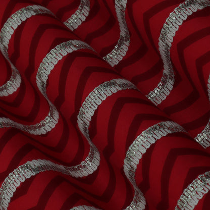 Colored Cotton Gota Work Fabric