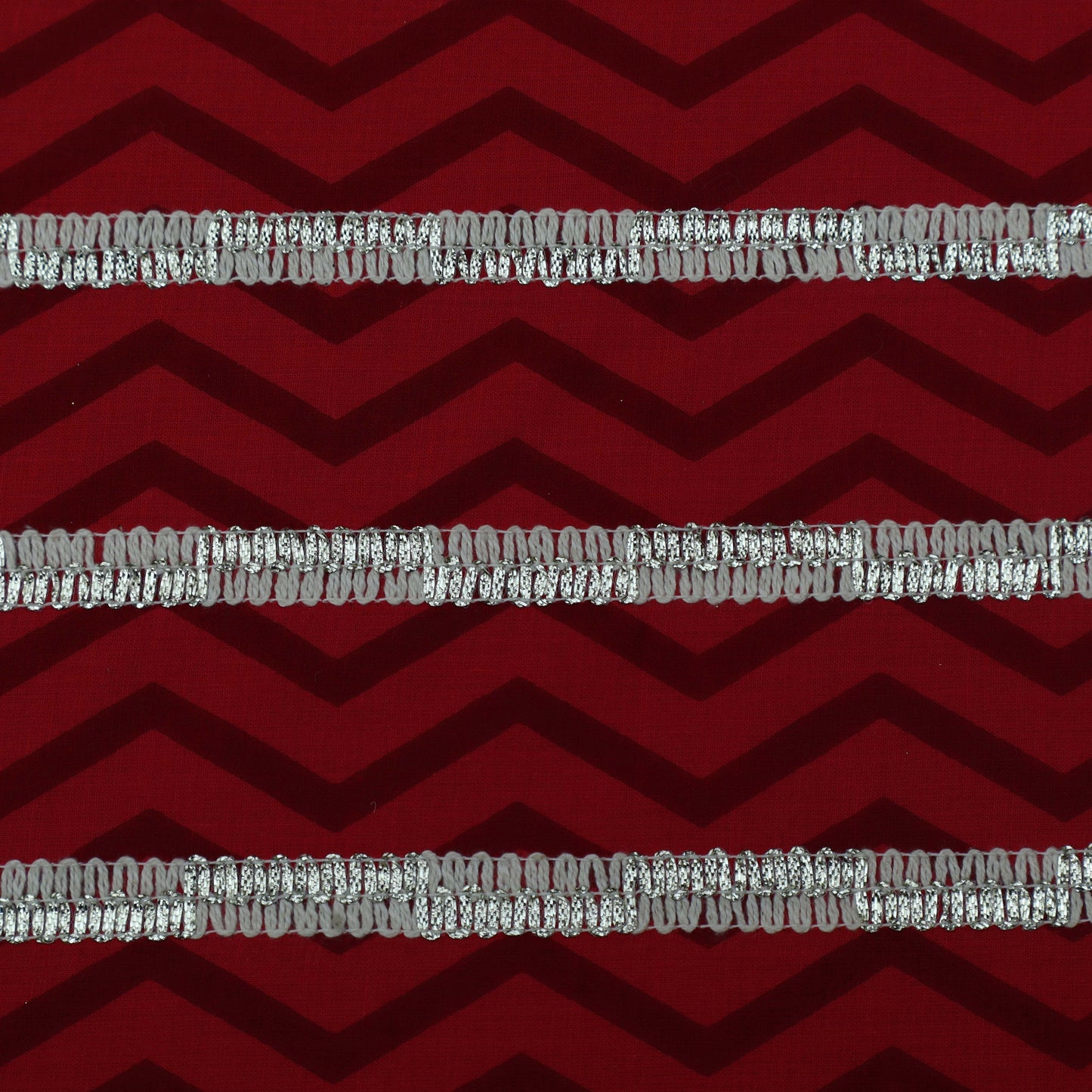 Colored Cotton Gota Work Fabric