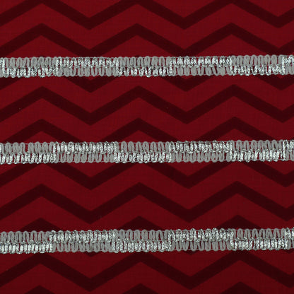 Colored Cotton Gota Work Fabric