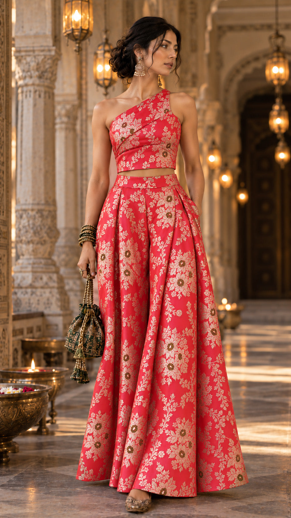 Katan Meena Brocade Fabric
