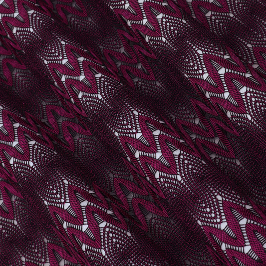 Maroon Color Crosia Fabric
