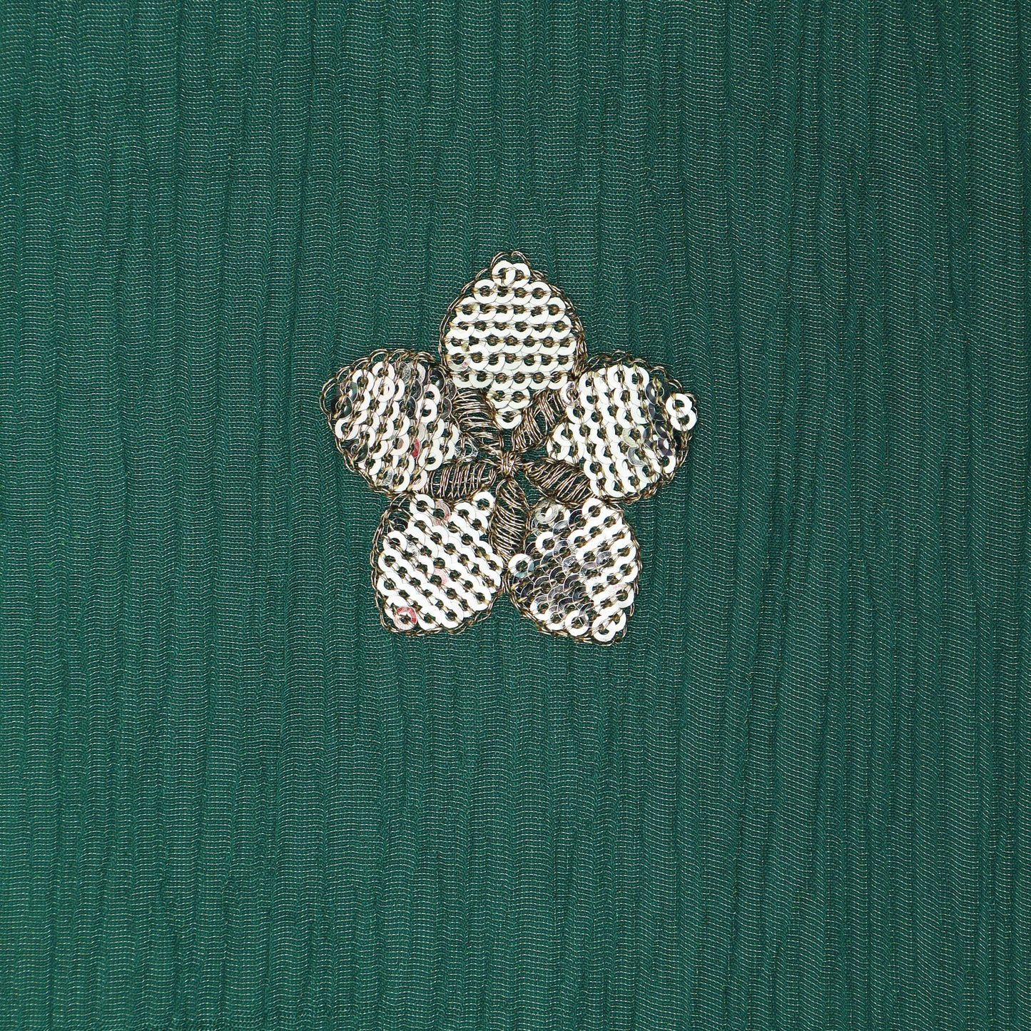 Rama Green Color Crush Tissue Boota Fabric