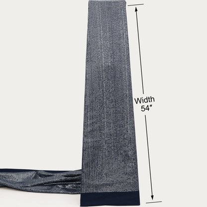 Denim Sequins Embroidery Fabric