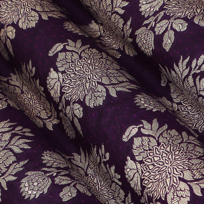 Purple Color Brocade Fabric