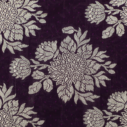 Purple Color Brocade Fabric