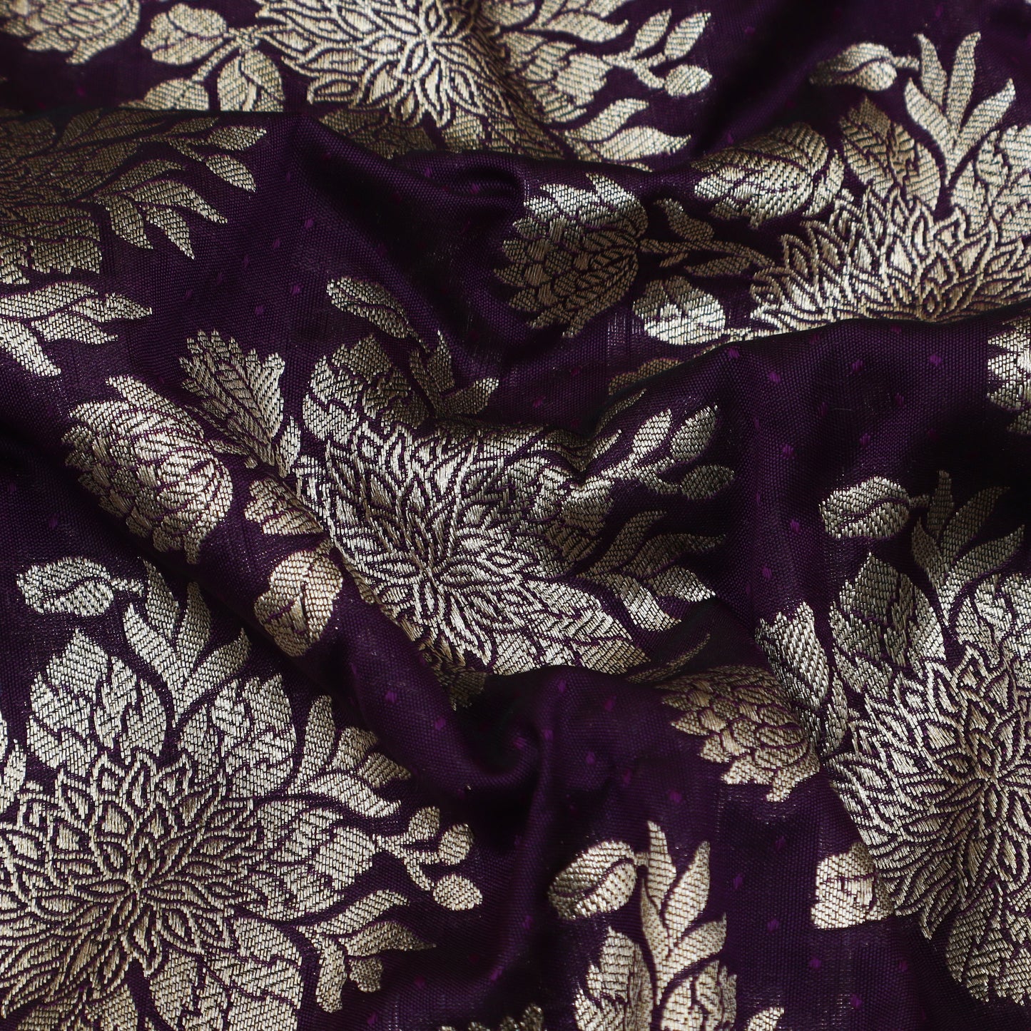 Purple Color Brocade Fabric