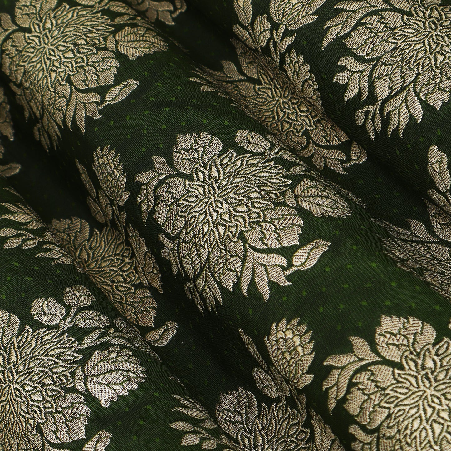 Mahandi Green Color Brocade Fabric