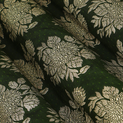 Mahandi Green Color Brocade Fabric