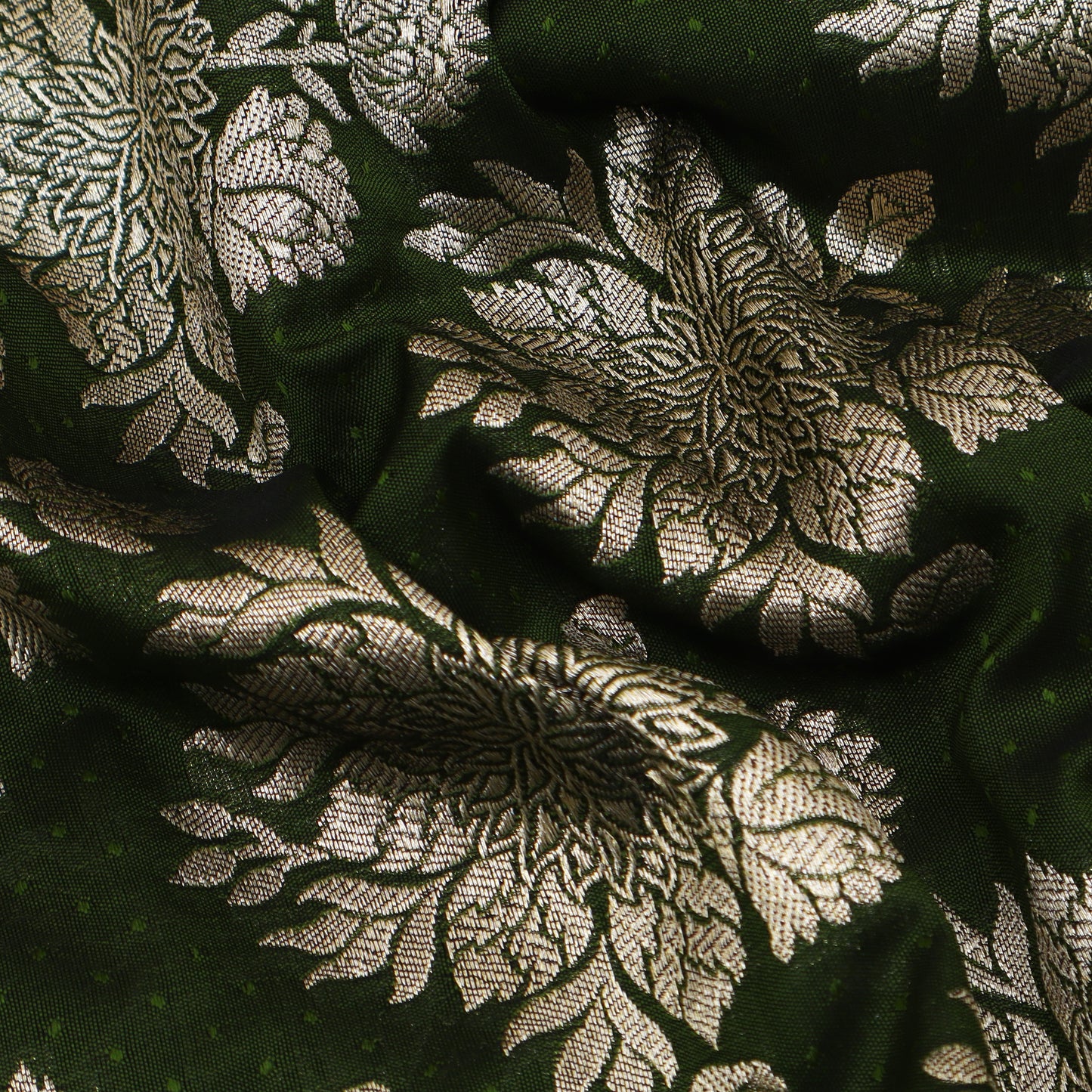 Mahandi Green Color Brocade Fabric
