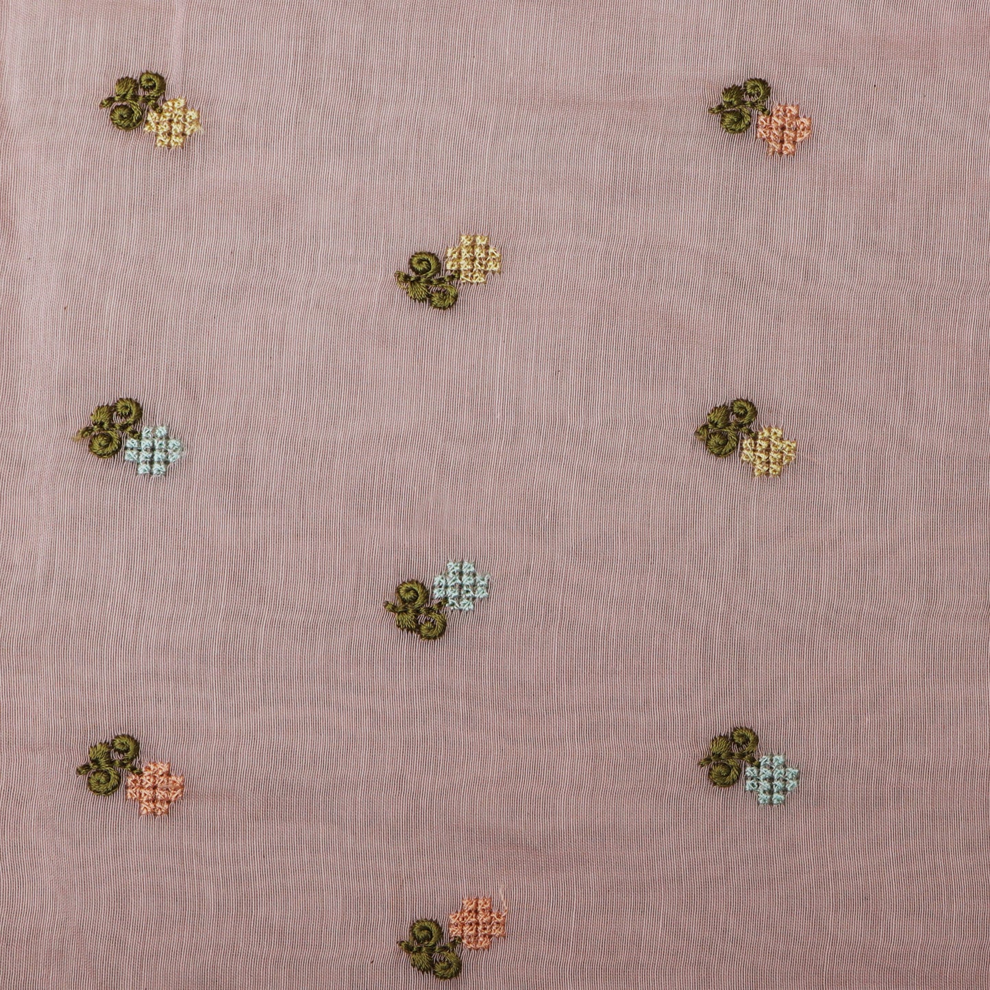 Baby Pink Color Chanderi  Booti  Fabric