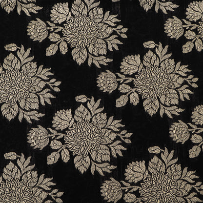 Black Color Brocade Fabric