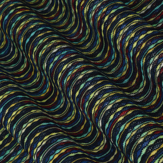 Multicolor Stripe Pattern Crosia Fabric