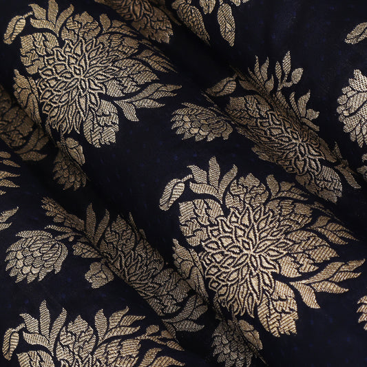 Blue Color Brocade Fabric