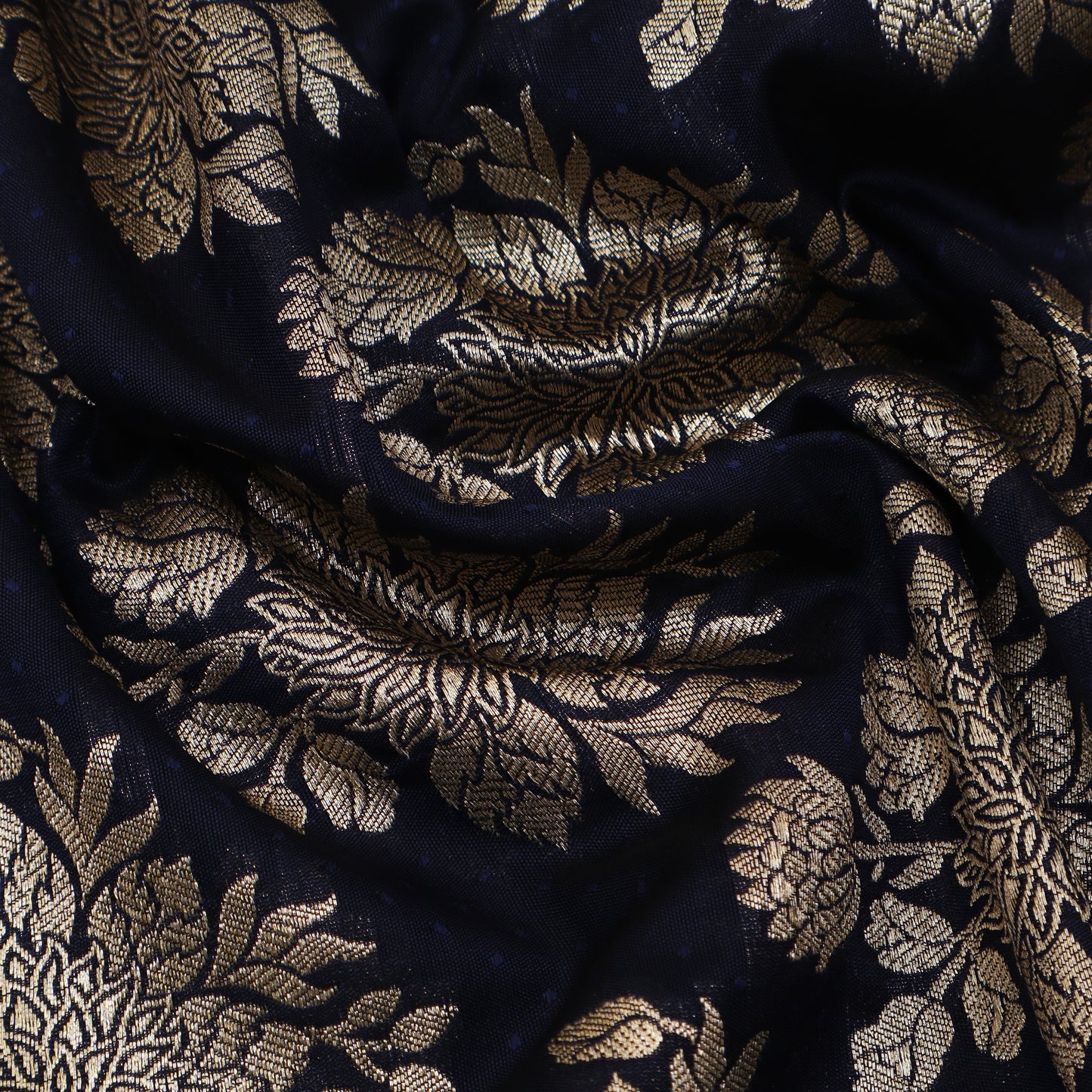 Blue Color Brocade Fabric