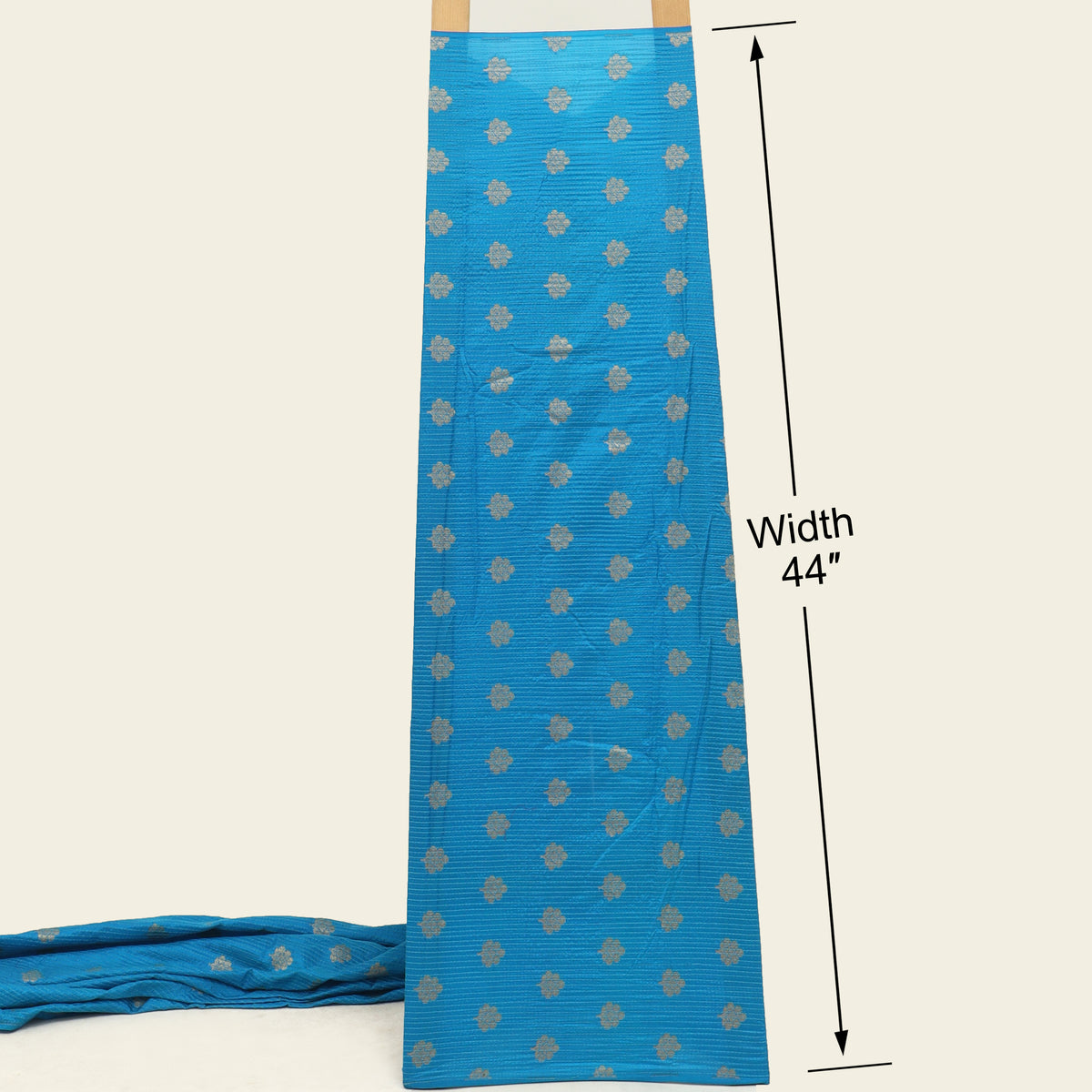 Raw Silk Booti Fabric