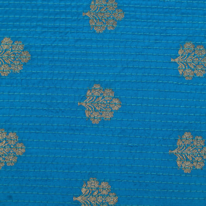 Raw Silk Booti Fabric