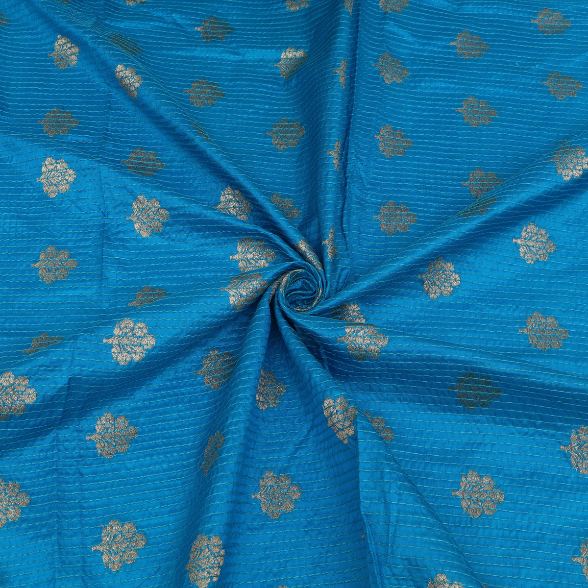 Raw Silk Booti Fabric