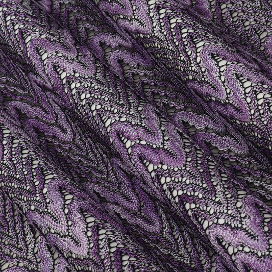 Purple Color Crosia Fabric