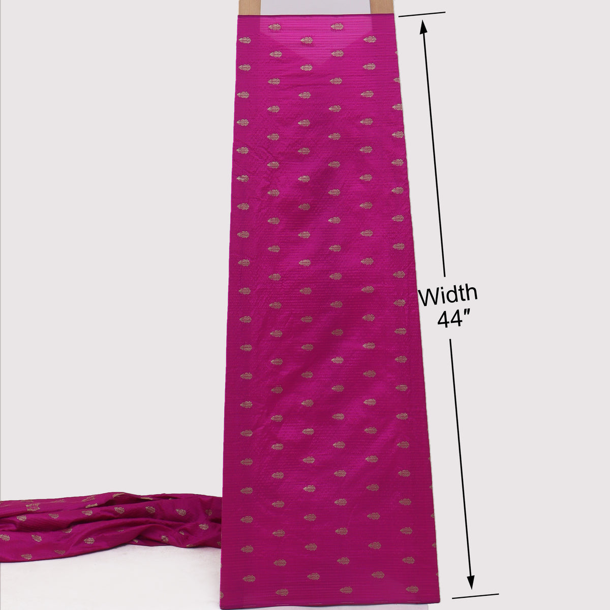 Raw Silk Booti Fabric
