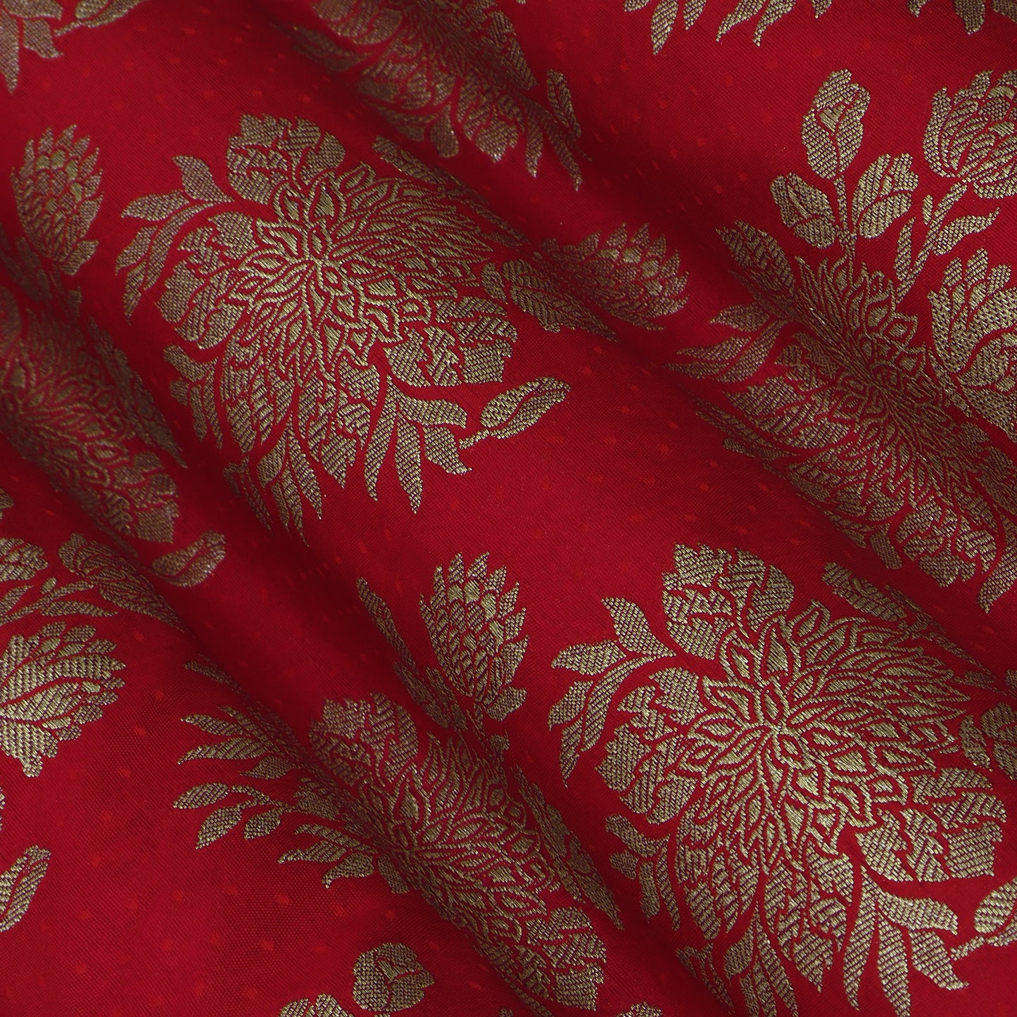 Red Color Brocade Fabric