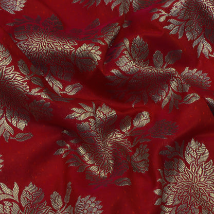 Red Color Brocade Fabric