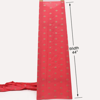 Raw Silk Booti Fabric