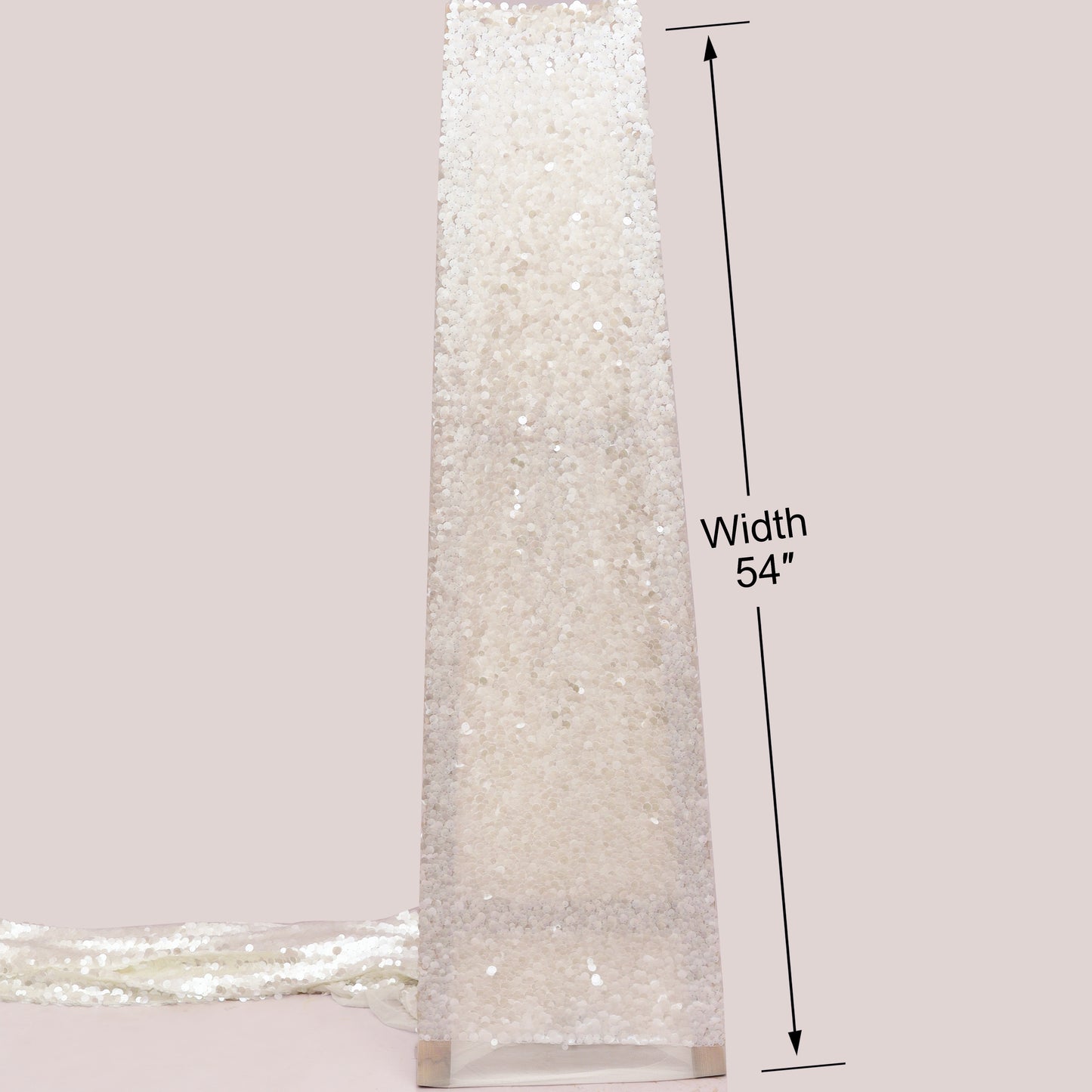 Net Sequins Embroidery Fabric