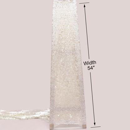 Net Sequins Embroidery Fabric