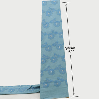 Denim Patch  Floral Work Embroidery