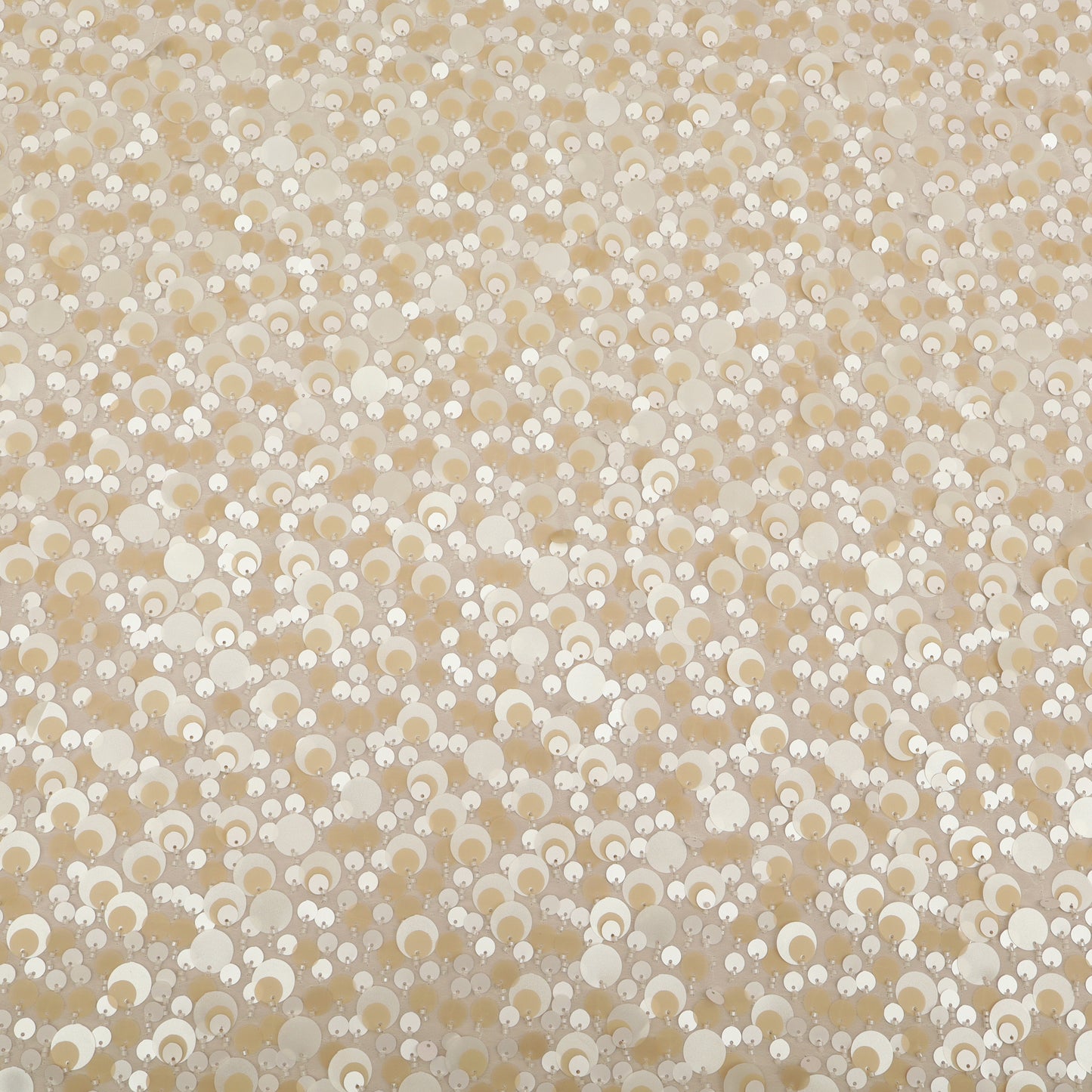 Net Sequins Embroidery Fabric