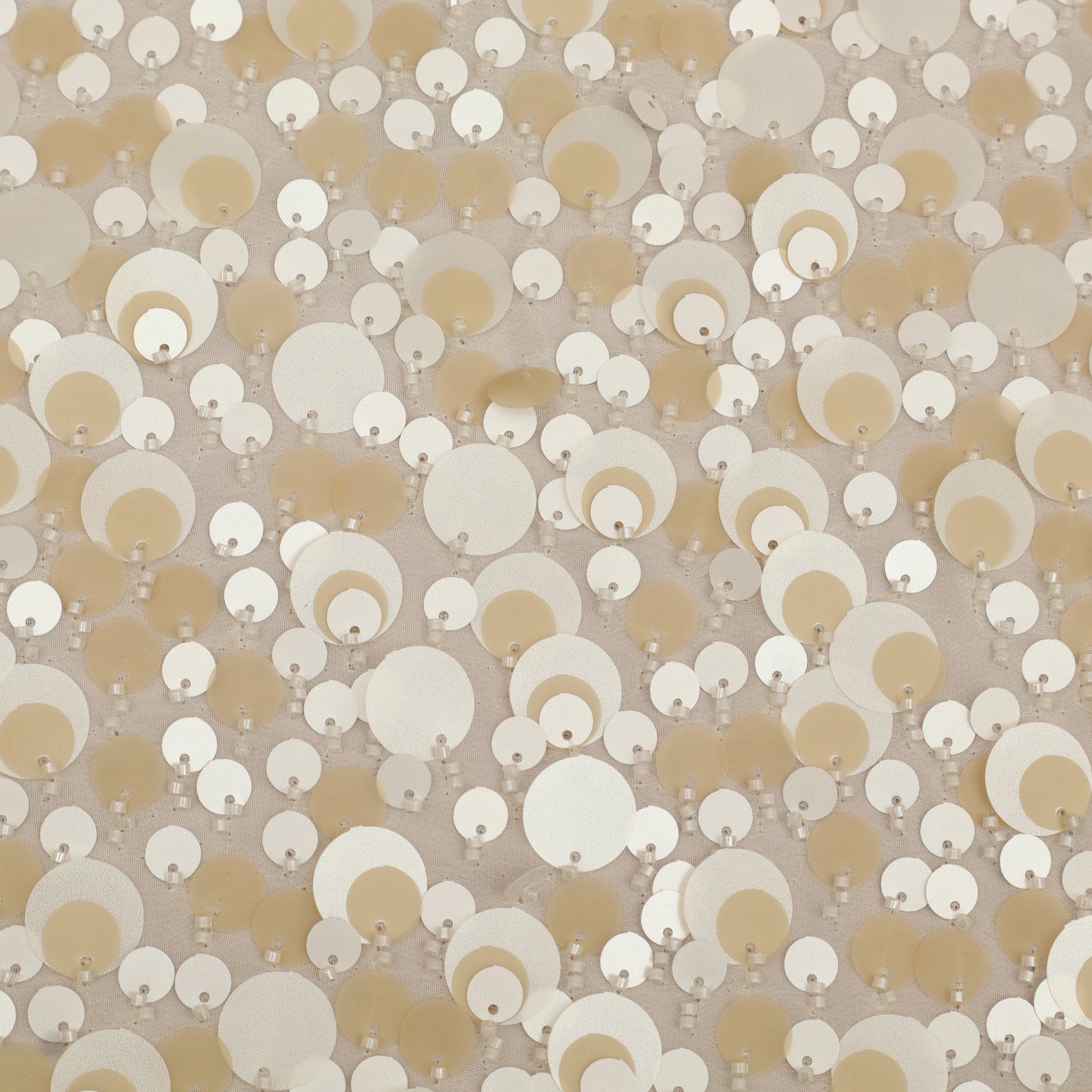 Net Sequins Embroidery Fabric