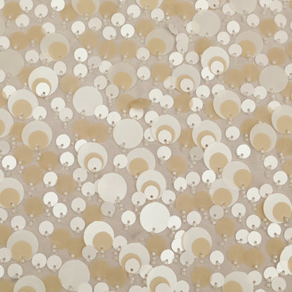 Net Sequins Embroidery Fabric