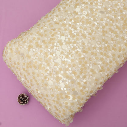 Net Sequins Embroidery Fabric