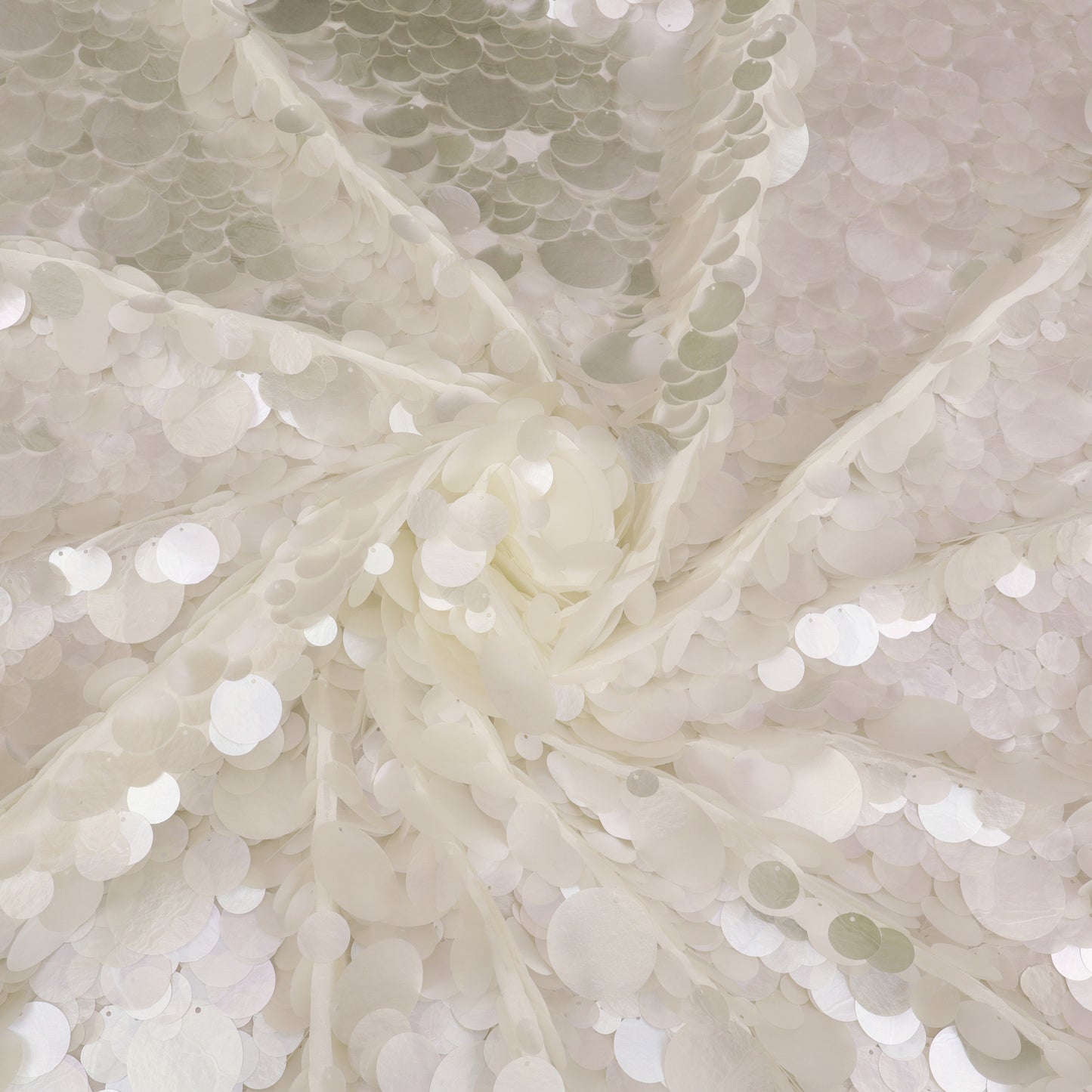 Net Sequins Embroidery Fabric