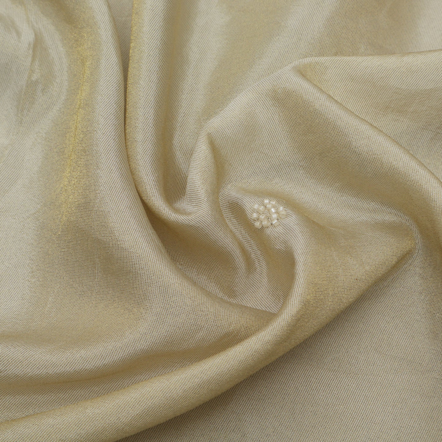 Beige Color Tissue Booti Fabric