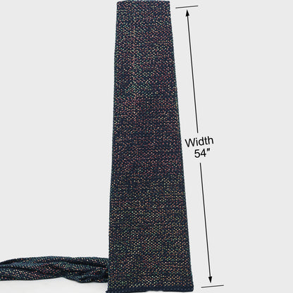 Black Multicolor Sequin Denim Fabric