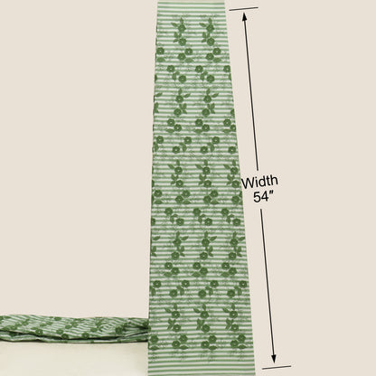 Crepe Silk Stripe Embroidery Fabric