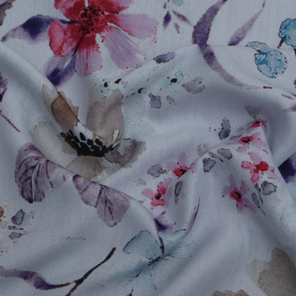 Colored Rayon Print Fabric